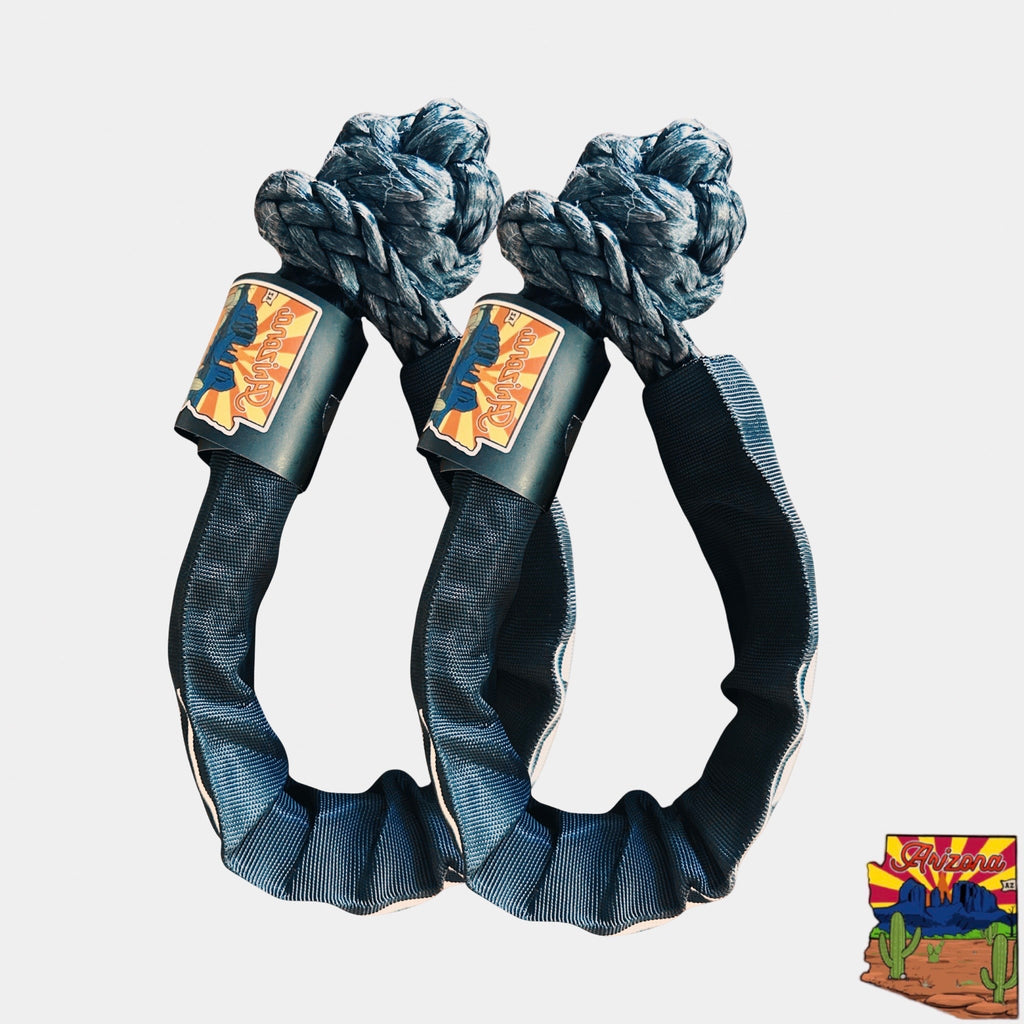 Soft Shackle 1/2'' x 22'' with sleeve and bag (Set of 2 Shackles) (Lifetime Warranty)