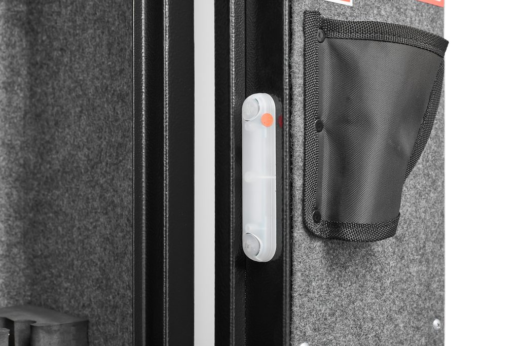 5 gun safes with 3 pistol pockets, quick access biometric adjustable heavy-duty gun rack mounted gun safes