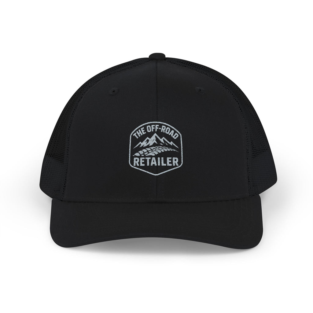 Richardson 112 hat black front, gray back,black back