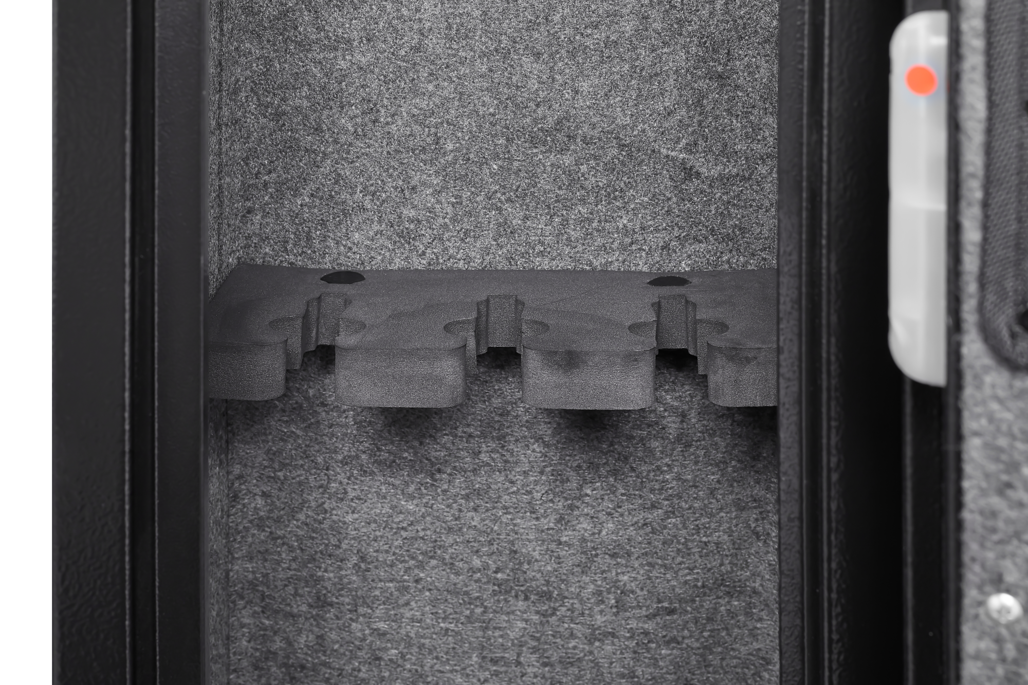 5 gun safes with 3 pistol pockets, quick access biometric adjustable heavy-duty gun rack mounted gun safes