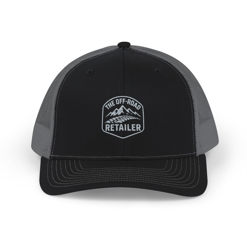 Richardson 112 hat black front, gray back,black back