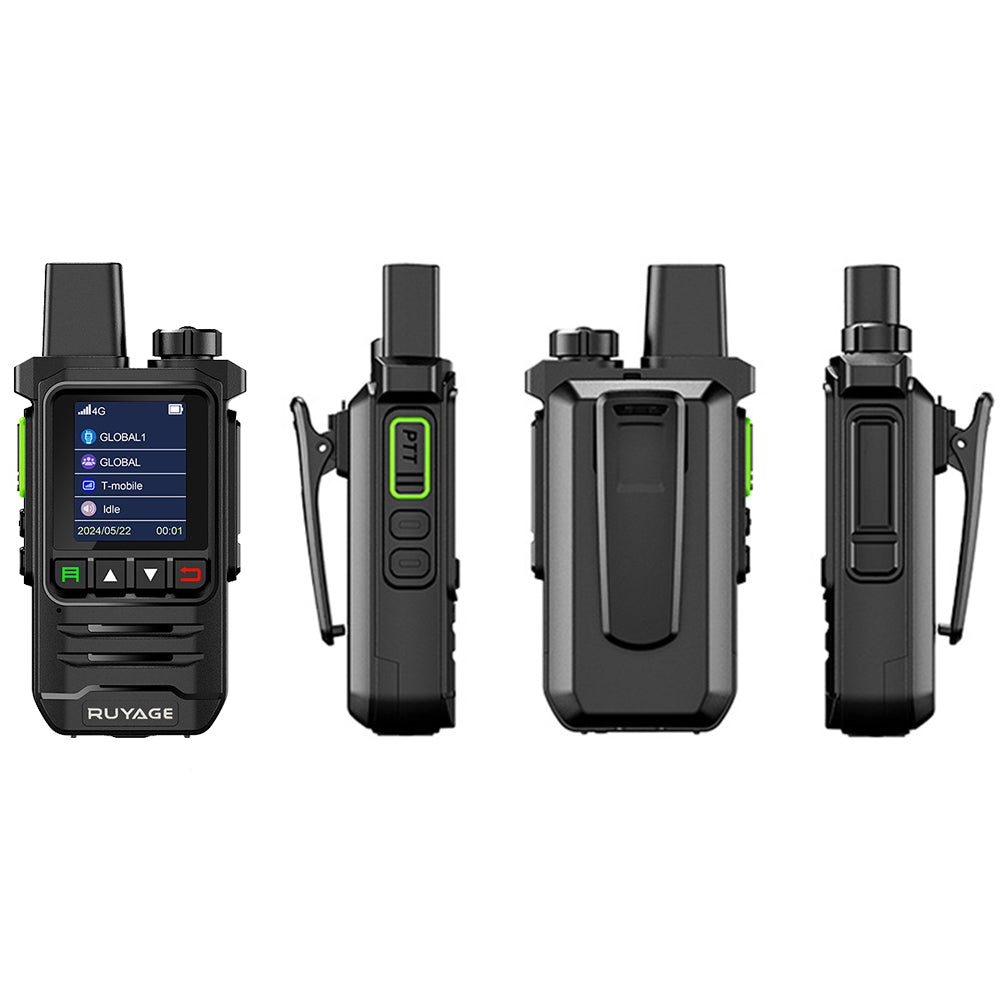 Ruyage X20 Nationwide Lte Two Way Radios Lifetime Free Unlimited Range Rechargeable Global 4g Poc,Portable Walkie Talkies Long Range for Adults Family Road Trip Truck Fleet 2 Pack