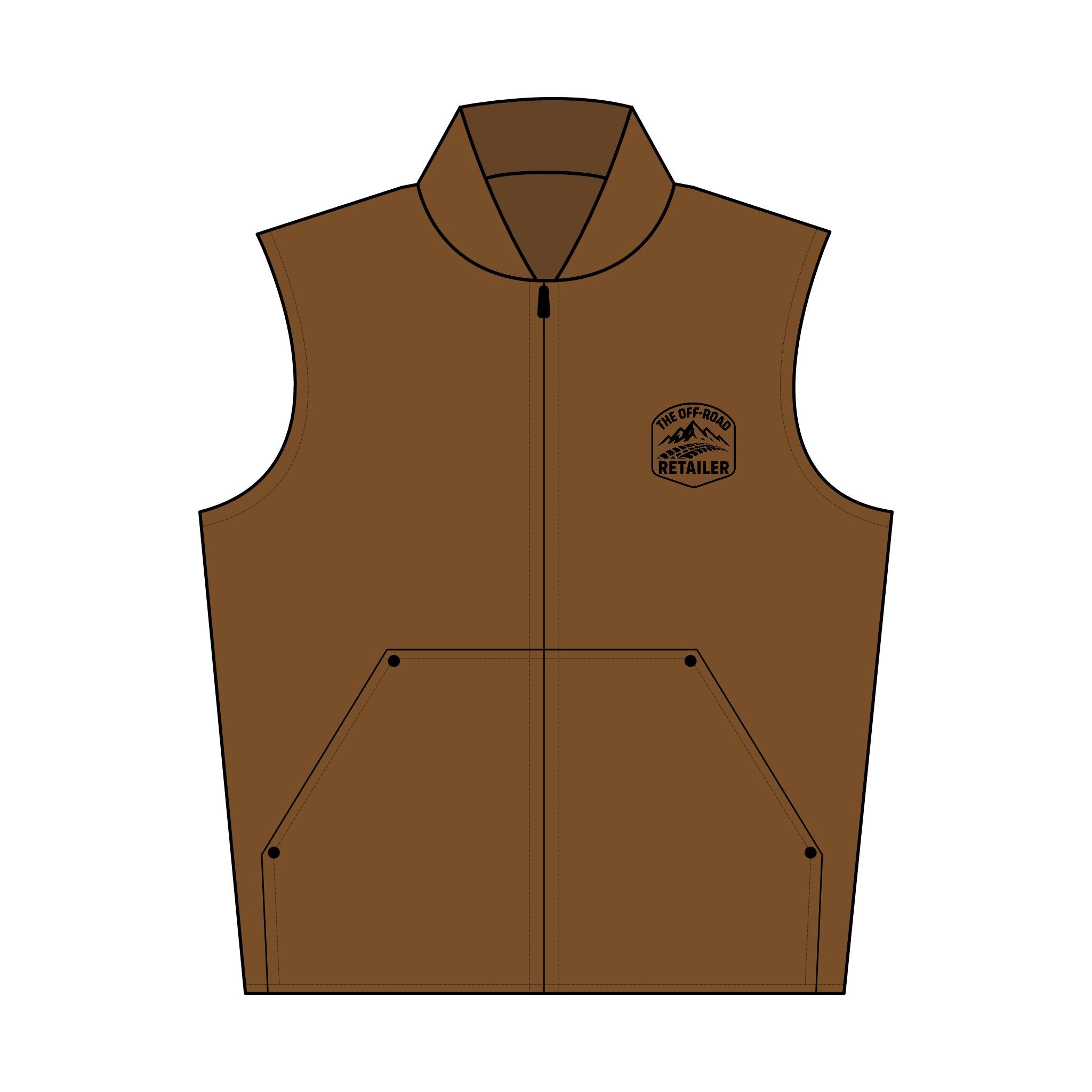 Washed Duck Cloth Vest