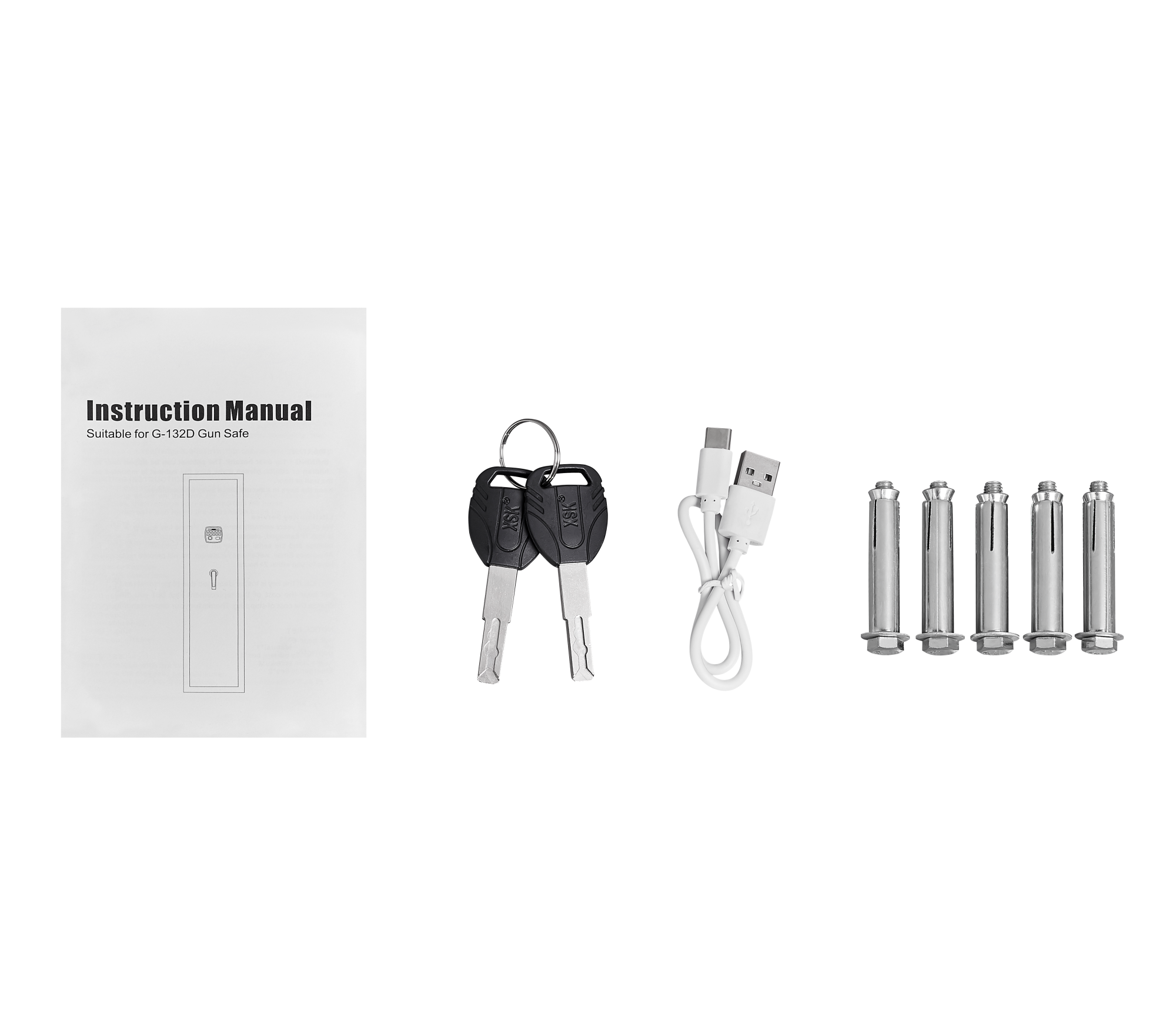 5 gun safes with 3 pistol pockets, quick access biometric adjustable heavy-duty gun rack mounted gun safes