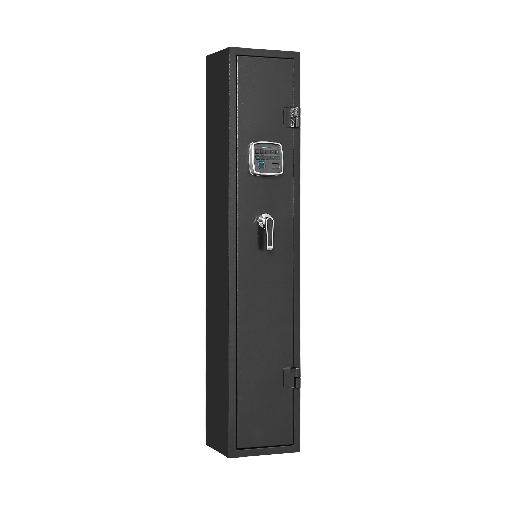 5 gun safes with 3 pistol pockets, quick access biometric adjustable heavy-duty gun rack mounted gun safes