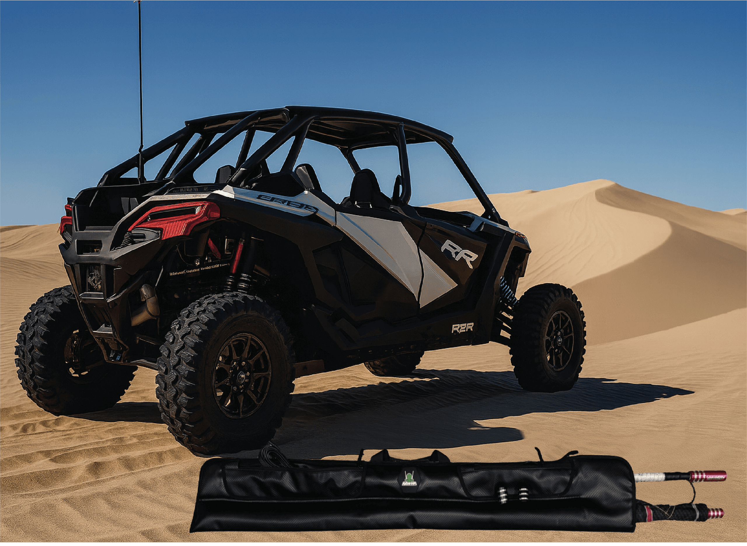 Marshin Whips Lighted Whip Carrying Bag – Dual Zipper Pocket Storage