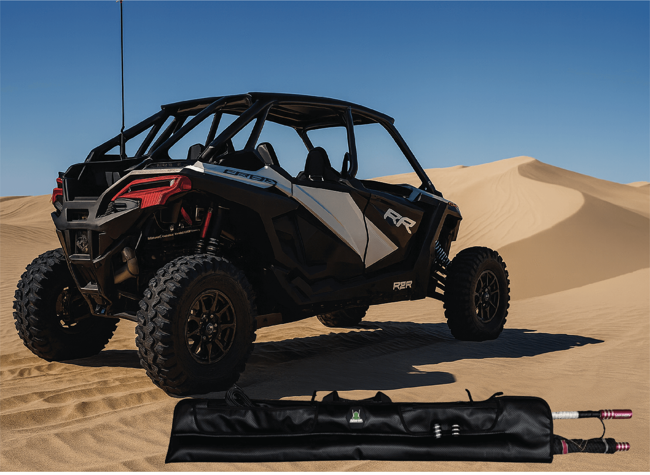 Marshin Whips Lighted Whip Carrying Bag – Dual Zipper Pocket Storage