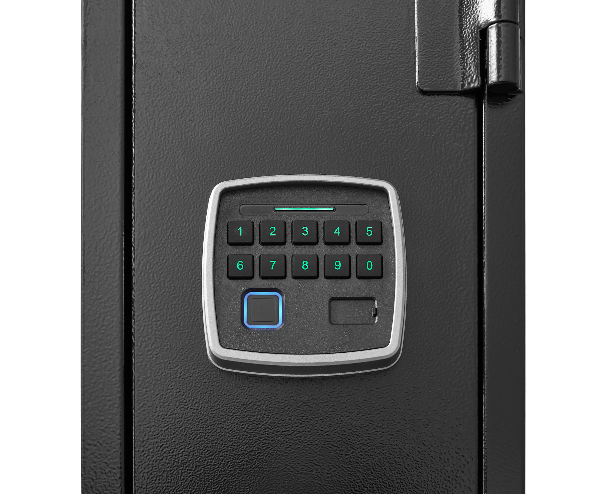 5 gun safes with 3 pistol pockets, quick access biometric adjustable heavy-duty gun rack mounted gun safes