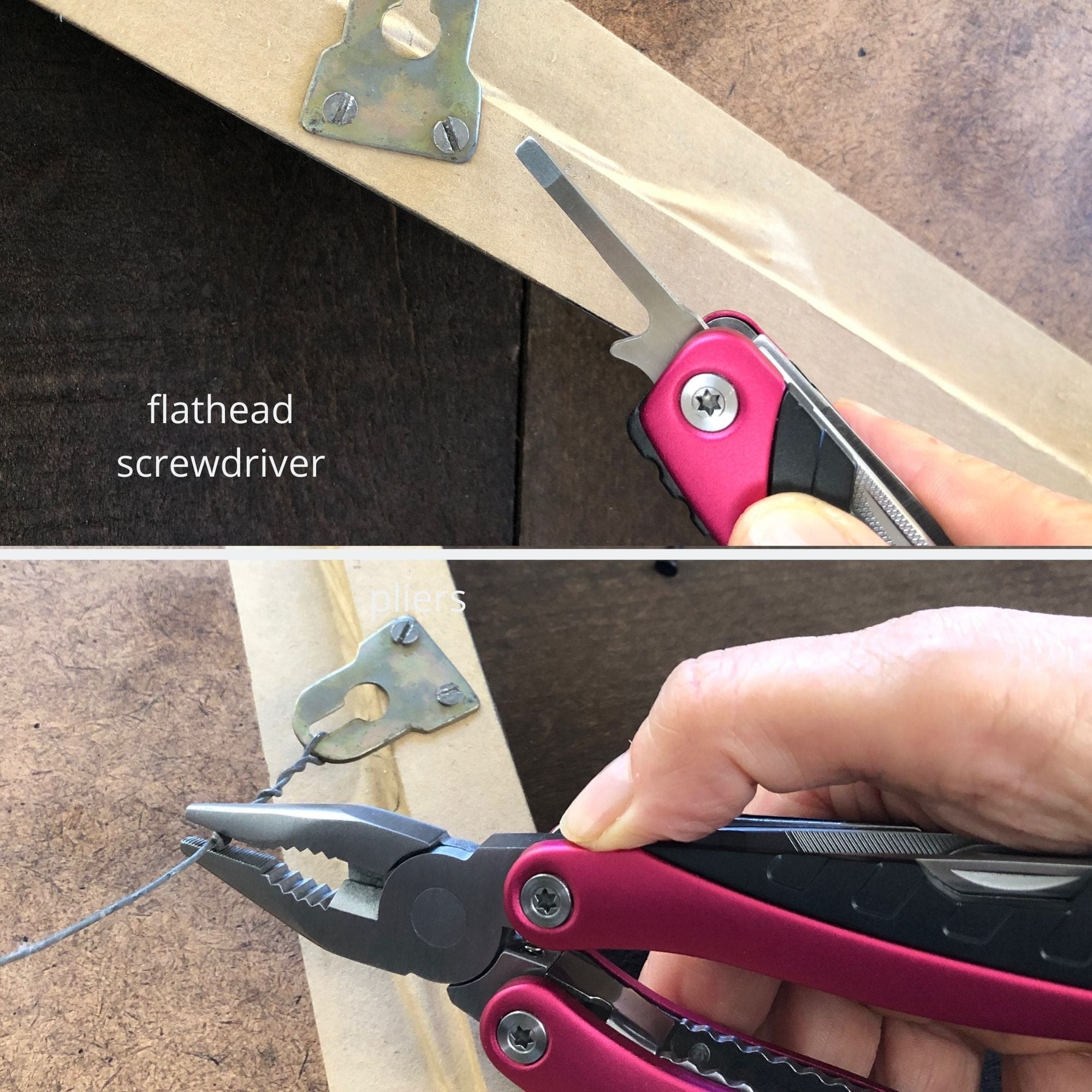 14-in-1 Pink High-Quality Pocket Multitool Pliers. Great for Outdoors, Camping, Fishing  --DT5015P