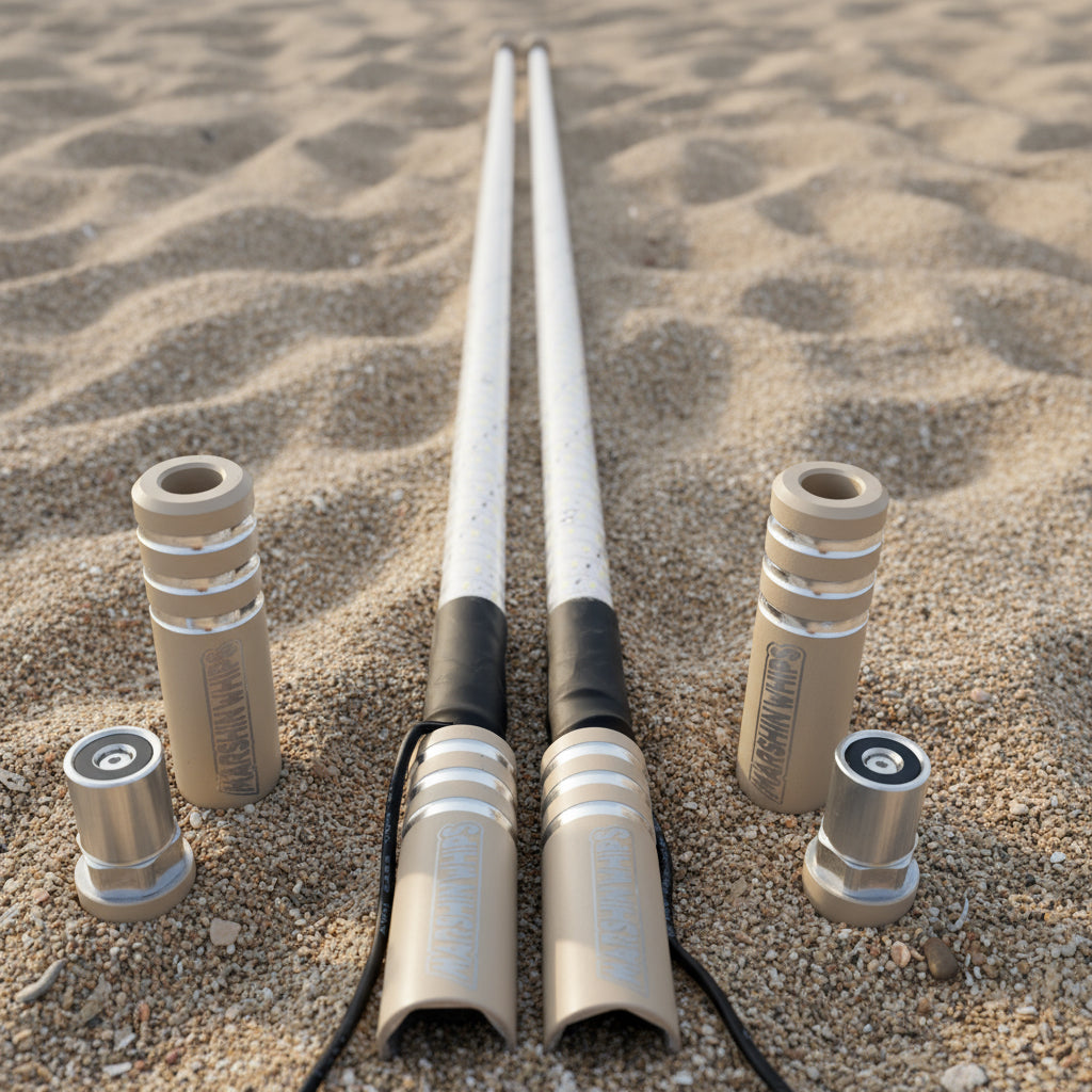 Game Changer LED Whip Set - Green, White & Red