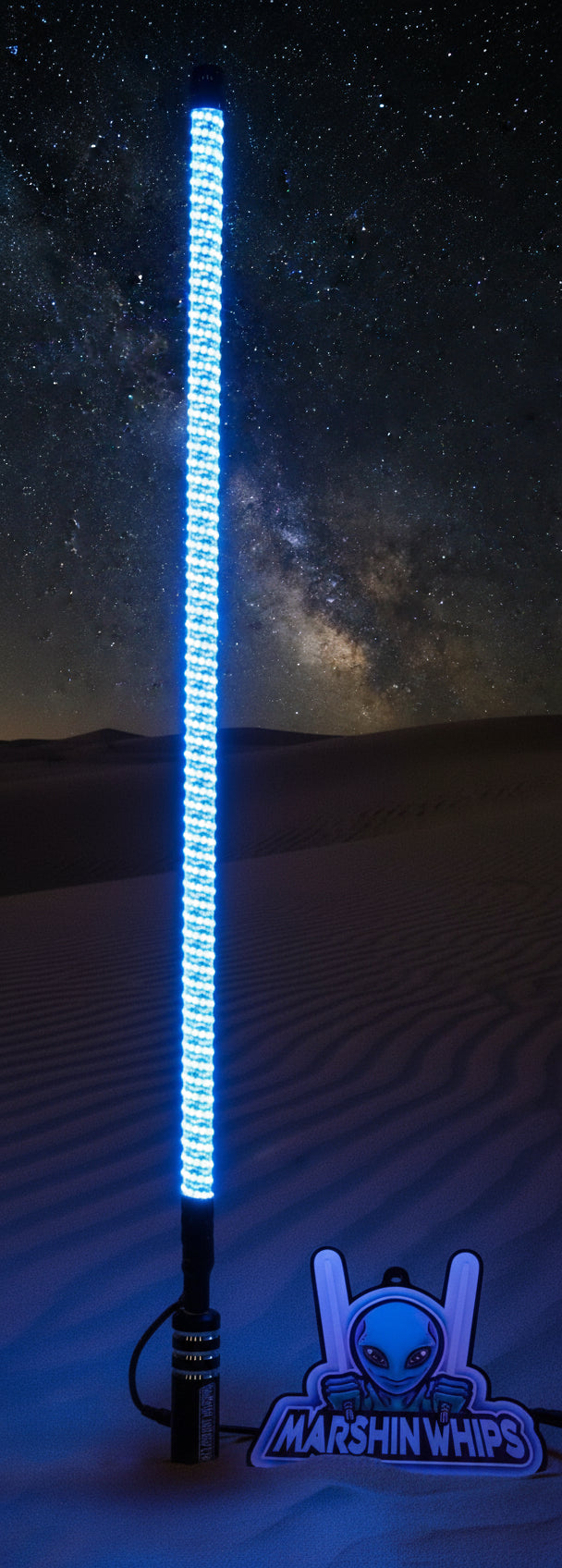 V2 Black Out LED Whip: The Ultimate Stealth Single