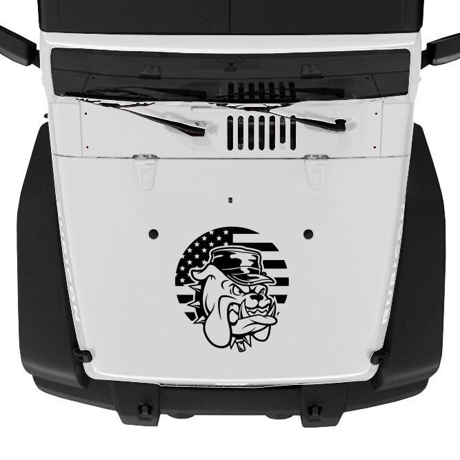 US  Marine Bulldog Hood Graphic