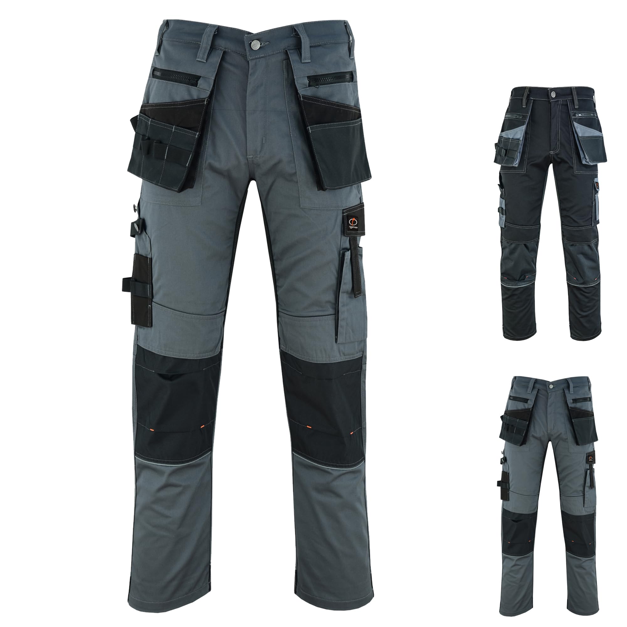 Riggermen Mens Work Pants Lightweight Cargo Tactical Trouser with Holster Pockets Relaxed Fit Safety Pants for Construction